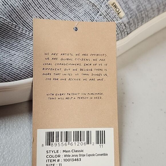 Toms Mens 11 Venice Collection Pull On Shoes - New - Picture 5 of 9